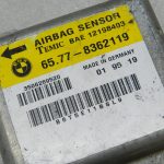 BMW E34 E36 E38 Oriģinālais gaisa spilvenu vadības bloks ECU 65778362119, 8362119