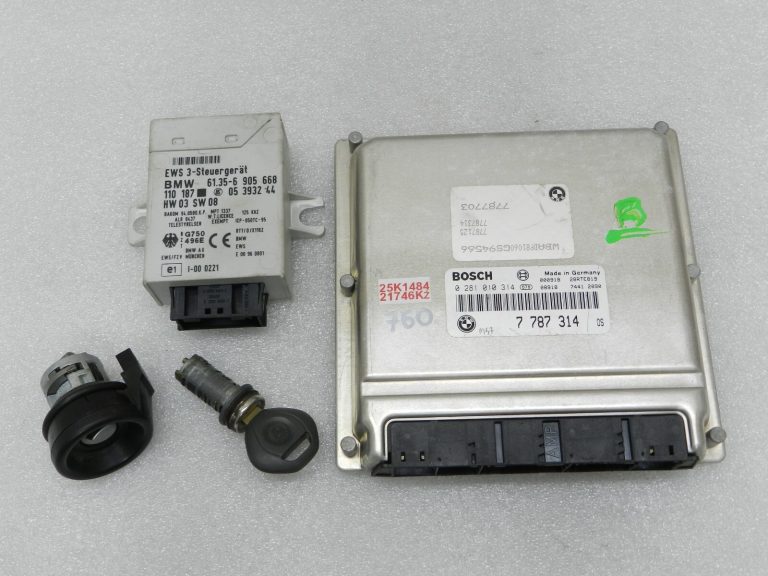 BMW E39 E38 E53 3.0d M57 motora vadības bloks EWS 3 vadības bloku komplekts 7787314 7787703