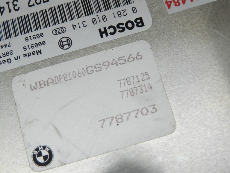 BMW E39 E38 E53 3.0d M57 motora vadības bloks EWS 3 vadības bloku komplekts 7787314 7787703