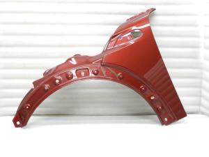 Mini R57 R56 LCI Sānu paneļa priekšējais kreisais dubļusargs 857 Nightfire Red 41352754725