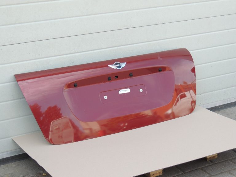 Mini cooper r57 kabrioleta aizmugurējā bagāžnieka vāks NIGHTFIRE RED METALLIC (857)