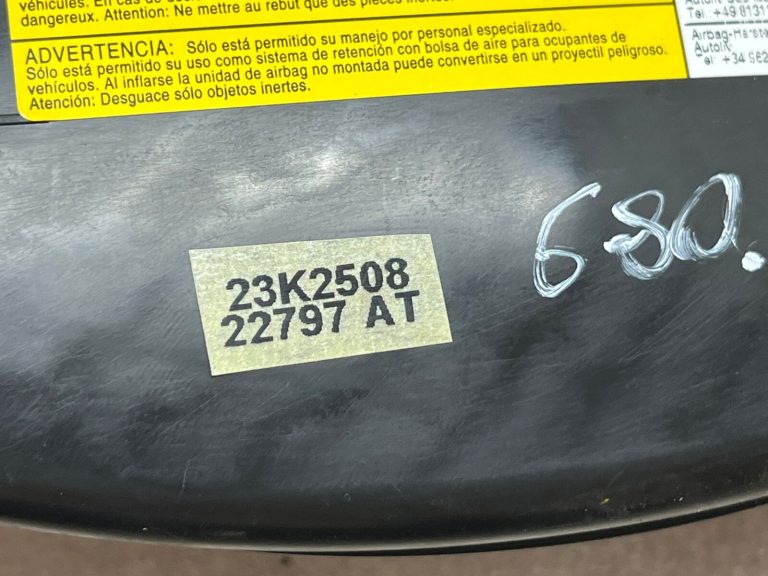 Mini cooper r57 gaisa spilvens priekšējais kreisais sēdeklis 52102753587 610634601