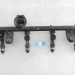 Renault Dacia 1.4i 8V degvielas iesmidzinātāja sliede ar inžektoriem 7700274294