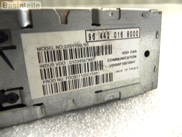 Citroen C5 Peugeot 407 GPS navigācijas DVD vadības bloks satelītnavigācijas modulis 964420168000
