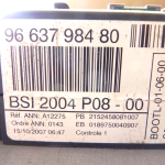 Peugeot Citroen vadības bloka drošinātāju kārba centrālā elektrība BSI 2004 P08-00