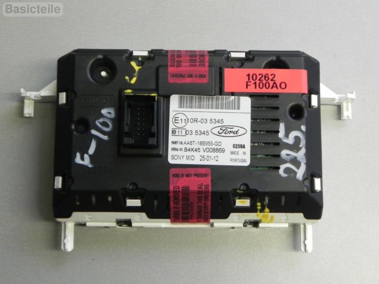 Ford Fiesta Sony MID displejs Radio displejs Infodisplejs AA6T-18B955-GD