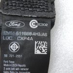 Ford Focus III Aizmugurējā drošības josta labā kreisā melna BM51-611B68-AH3JA6