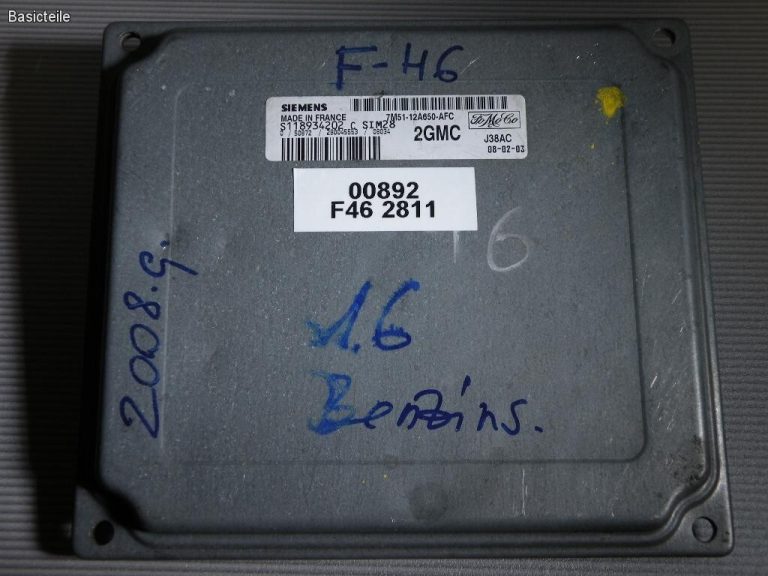 Ford Focus II 1.6i motora vadības bloks ECU 7M5112A650AFC C16HDEZ