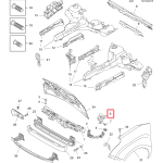 Opel Combo D Fiat Doblo 263 Stiprinājums priekšējais kreisais 95509390 51826998