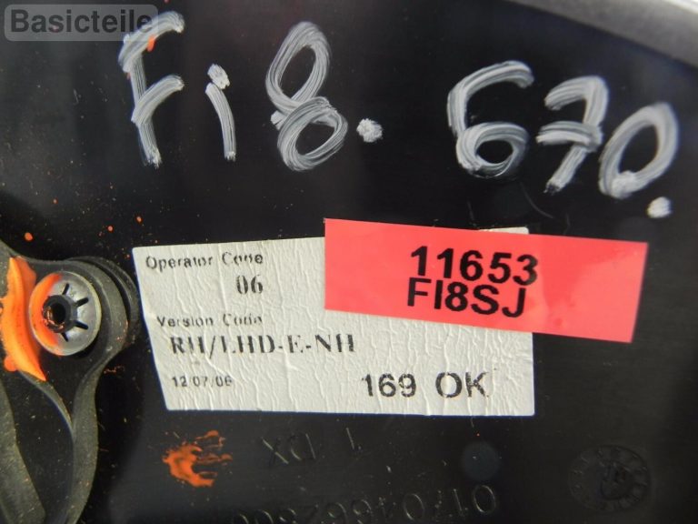 Fiat Panda 169 ABARTH Ārējais spogulis atpakaļskata spogulis labajā krāsotajā pusē elektriskais 3 PIN