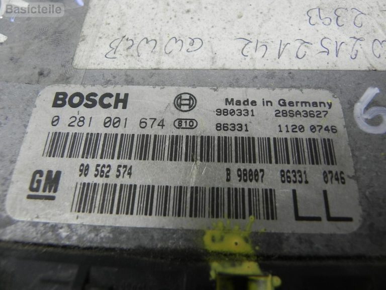 Opel Astra G Frontera B Omega B Sintra Vectra B Zafira A Motora vadības bloks EDC15