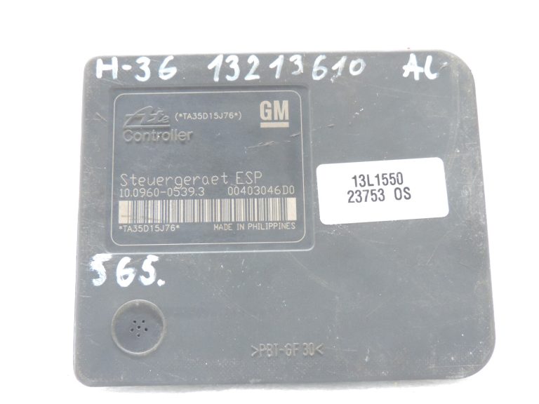 Opel Astra H Zafira B ABS ESP vadības bloks vadības bloks vadības bloks vadības bloks 13213610 AL