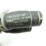 Oriģinālā sildītāja šļūtenes caurule OPEL ASTRA H ZAFIRA B 13223887 1.7d 81kw 92kw