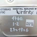 Chrysler Grand Voyager V vadības bloks Audio pastiprinātājs Skaņas pastiprinātājs 05107086AG
