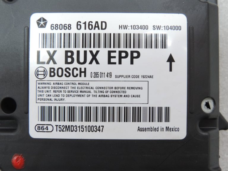 Lancia Thema II Chrysler 300 Gaisa spilvenu vadības bloks Gaisa spilvenu vadības bloks 68068616AD