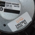 Oriģinālais Chrysler Voyager V (RT) priekšējo/galējo durvju skaļrunis 05081669AB