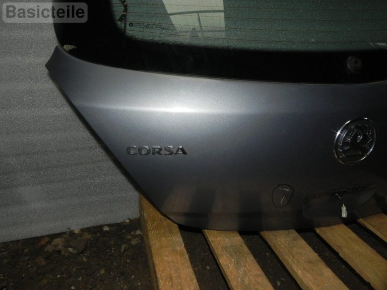 Opel Corsa D 5-tūres hečbeks aizmugurējā bagāžnieka vāks gaiši sudraba krāsā 163 Bagāžnieks