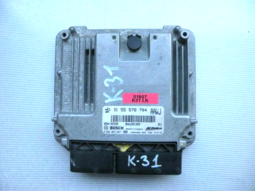Opel Meriva B 1.3CDTi engine control unit ECU 0281017578 55575349 55578704
