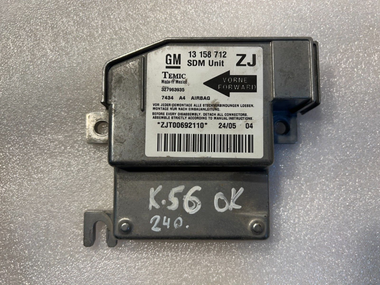 Opel Meriva gaisa spilvenu vadības bloks 13158712