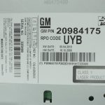 Oriģinālais Opel Meriva B CD300 Radio 20984175, 1780742 ar drošības kodu