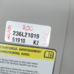 Oriģinālais Opel Meriva B Saules aizsegs Right Light Titanium bez apgaismojuma