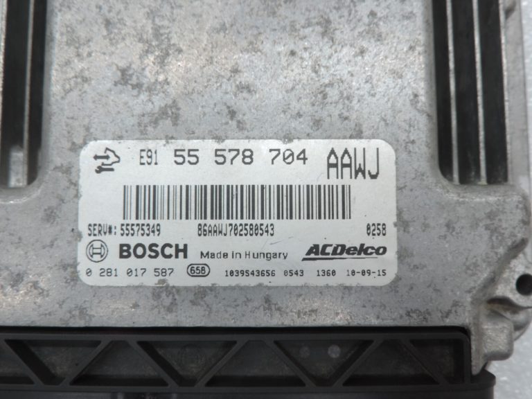 Oriģinālais Opel Meriva B Astra J 1.3 CDTi motora vadības bloks ECU 55578704, 55575349