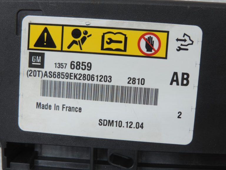 Oriģinālais Opel Meriva B gaisa spilvena vadības bloks 13576859, 13576859 AB, 1247095