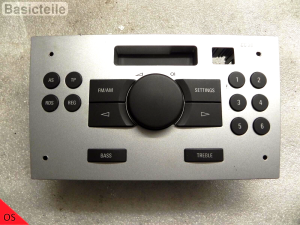 Opel Vectra C Meriva A Corsa C Combo Blaupunkt radio CC20 vadības panelis