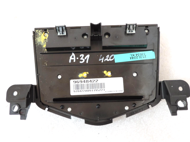 Chevrolet Cruze CD radio vadības paneļa vāks vadības panelis 96948422 96948414