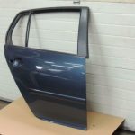 VW Golf V MK5 Aizmugurējās labās durvis Krāsa W9 / C5F Bluegraphit Aizmugurējās labās durvis