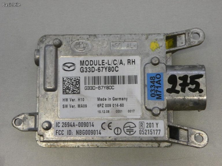Mazda 3 6 CX-7 vadības bloks joslas maiņas brīdinājuma sensors Radara sensors labajā pusē