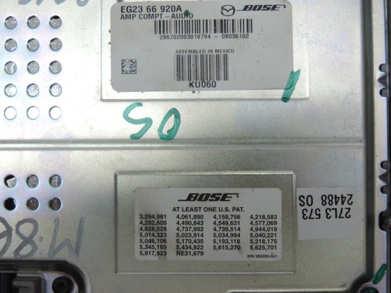 Mazda CX-7 CX7 vadības bloks Audio pastiprinātājs Skaņas pastiprinātājs BOSE EG23-66-920A