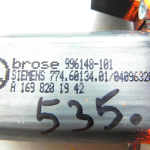 Mercedes Benz A B klases W169 W245 aizmugurējā kreisā loga regulatora motors