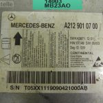 Mercedes-Benz E W212 KONTROLES UNIT AIRBAG MODULIS A2129010700 A2129014204