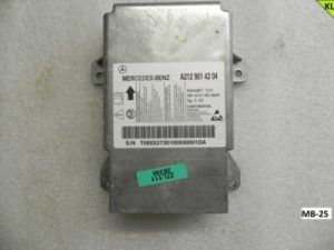 Ar auto negadījumu datiem Mercedes Benz E W212 vadības bloks gaisa spilvenu ECU
