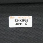 Mercedes Benz A klases W169 aizmugurējā centrālā galvas balsta audums A1699700250