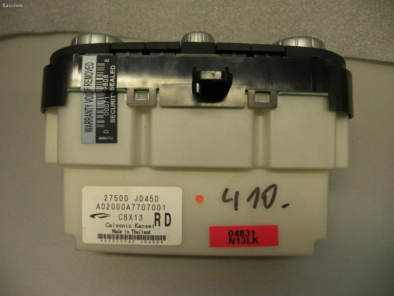 Nissan Qashqai Klimata kontroles panelis Vadības panelis Klimatronic 27500JD45D