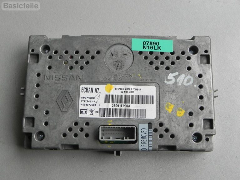 Nissan Navara D40 QASHQAI NAVI displejs Infodisplejs Ekrāns 28091EP00A