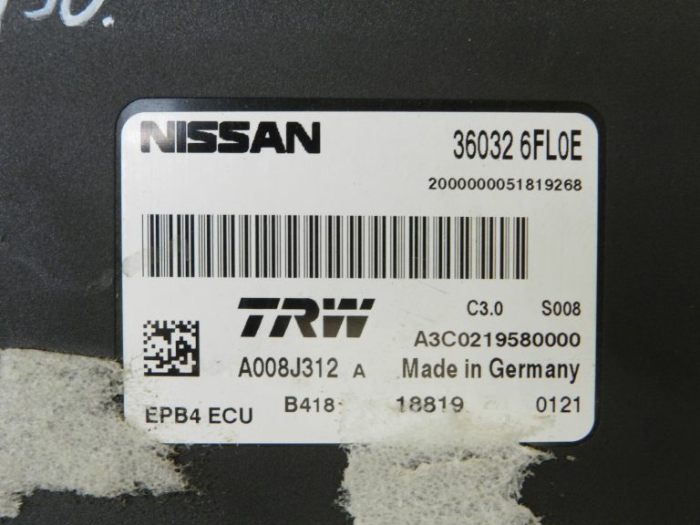 Nissan Qashqai J11 stāvbremžu vadības bloks stāvbremžu modulis 360326FL0E