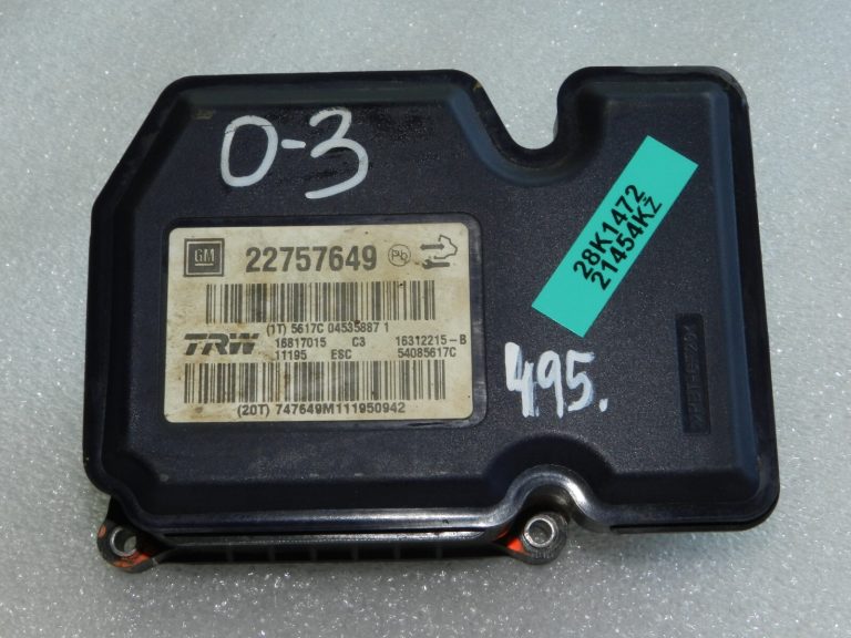 Opel Insignia A 2.0 CDTI ABS sūkņa vadības bloks 22757649 20953095 22758235