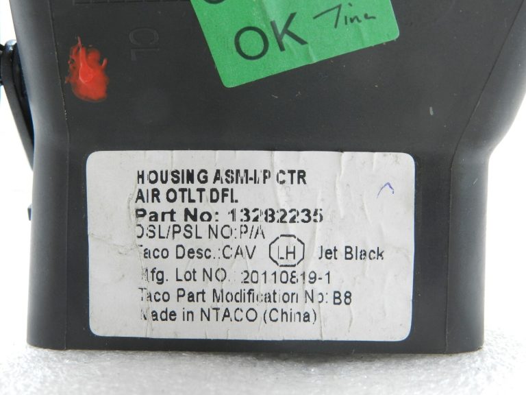 Opel Insignia A priekšējais centrālais kreisais gaisa vads Duse Air Black 13282235