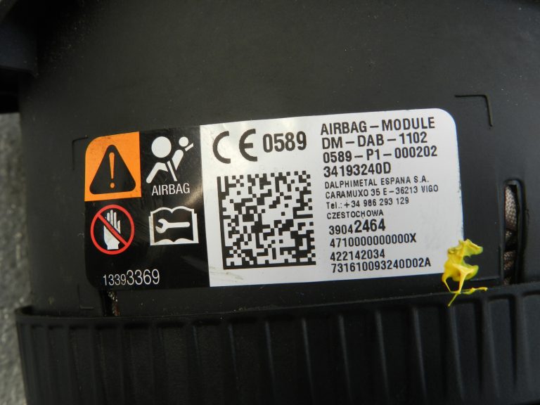 Opel Astra K Vauxhall Stūres rata pārsegs Klaksona slēdzis 39042464