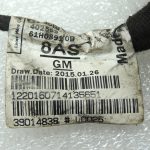 Opel Astra K elektroinstalācijas instalācija aizmugurējam bamperim 39014838