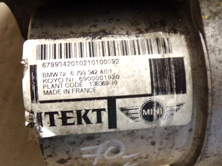 Mini Cooper One R57 LCI Stūres pārnesums Stūres pastiprinātāja statīvs Motors 6799342