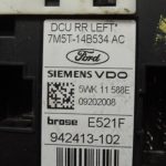 Ford Focus II MK2 Aizmugurējā kreisā loga motors Logu motors 7M5T-14B534-AC