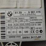 Vadības bloka modulis SG CAS 3 BMW 1. sērijas E87 3. sērijas E90 E91 5. sērijas E60 E61 61359395657