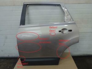 Nissan Qashqai +2 JJ10E Aizmugurējās kreisās durvis Aizmugurējās kreisās durvis Krāsa C30