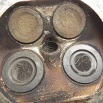 Subaru Impreza II GD RS 2.5i 16v cilindra galva Kreisā cilindra galva EJ25 NA SOHC