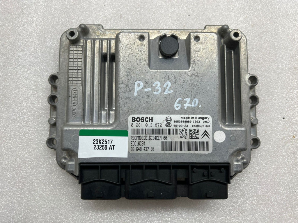 Peugeot Peugeot Partner Tepee engine control unit ECU 9664843780