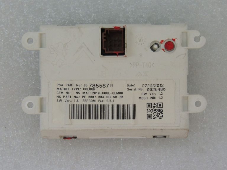 Peugeot 508 I Instrumentu paneļa spidometra ekrāni Displejs 9801784480